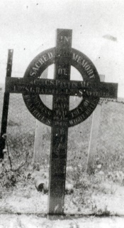 Original grave marker Capt C S Pittis
